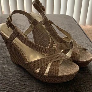 Sugar Gold Wedge Heels
